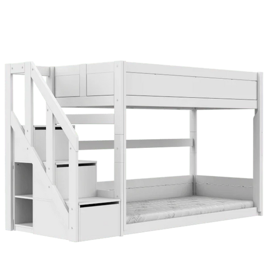 LIFETIME Kidsrooms Original lav køjeseng med trappe 90 x 200 cm