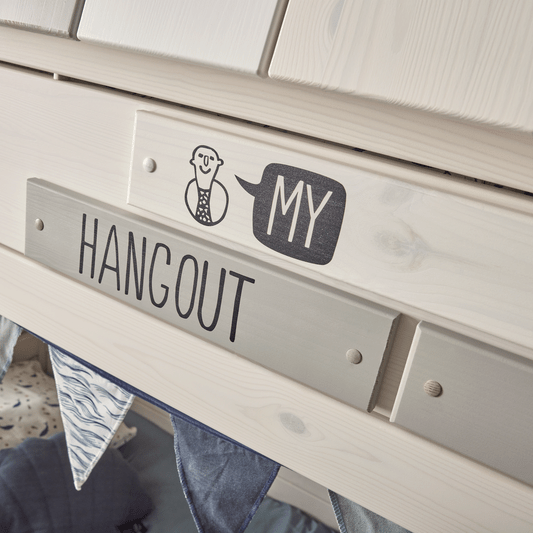 LIFETIME Kidsrooms Original My Hangout familiekøjeseng med legehus 90/140 x 200 cm