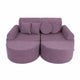 Medium Modular Sofa for Kids - Slimcord Lavender Plus