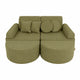 Medium Modular Sofa for Kids - Slimcord Lime Plus