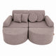 Medium Modular Sofa for Kids - Slimcord Taupe Plus