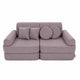 Medium Modular Sofa for Kids - Slimcord Taupe
