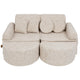 Medium Modular Sofa for Kids - Tangle Marshmallow Beige Plus