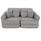 Medium Modular Sofa for Kids - Churros Moon Grey