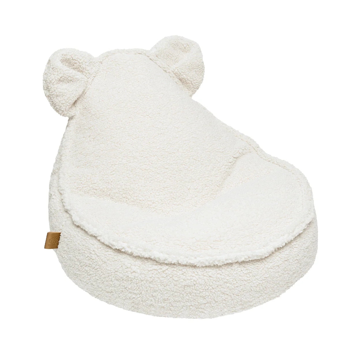 MeowBaby® Bearly Sækkestol – Teddy Hvid