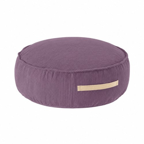 MeowBaby® Corduroy Pouf Round –  Lavender