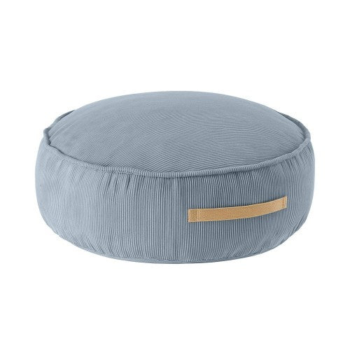 MeowBaby® Corduroy Pouf Round –  Turquoise