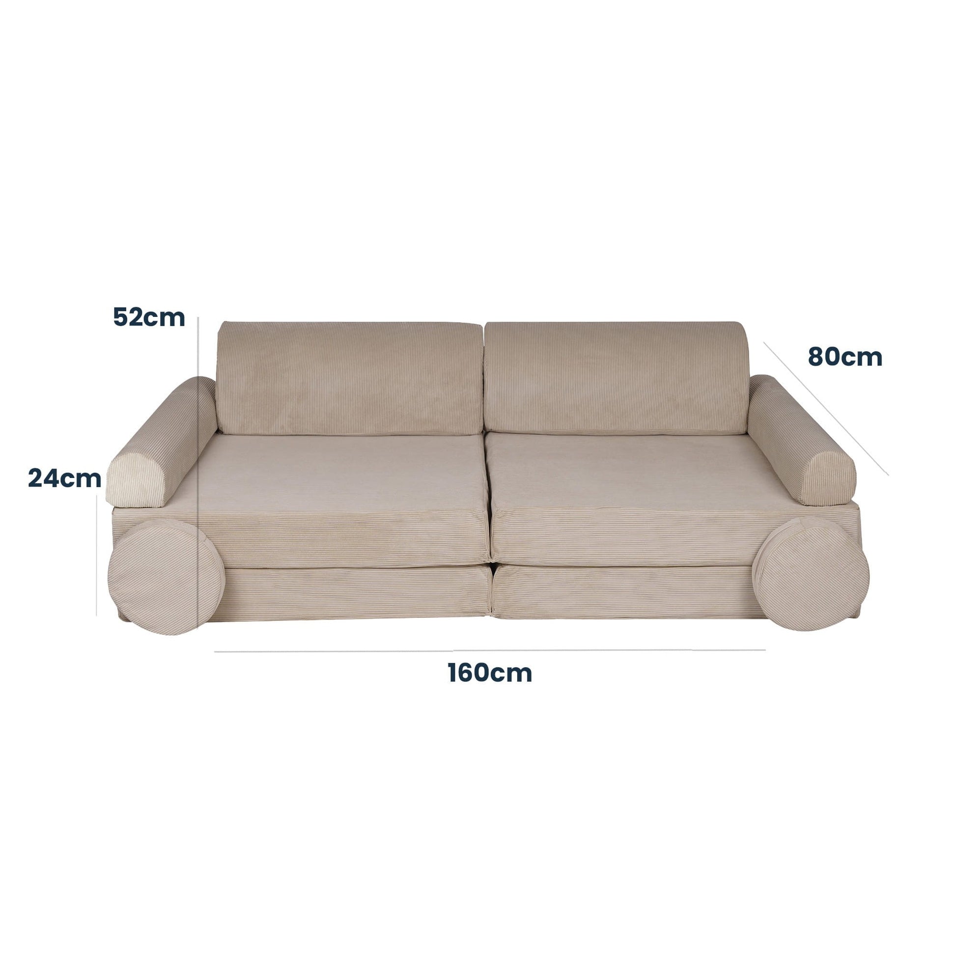 MeowBaby® Large Slimcord Premium Sofa - Forrest