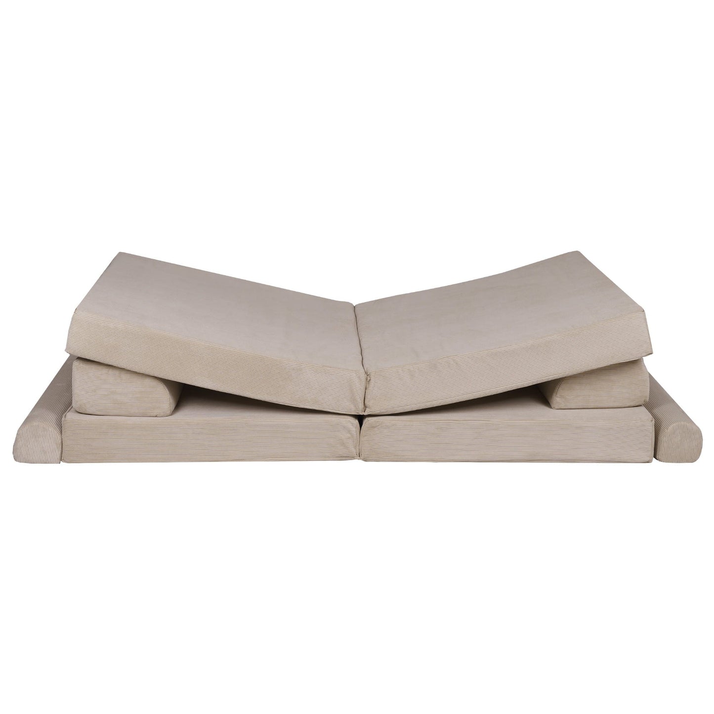 MeowBaby® Large Slimcord Premium Sofa - Taupe
