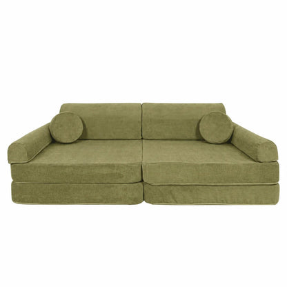 MeowBaby® Large Slimcord Premium Sofa - Lime