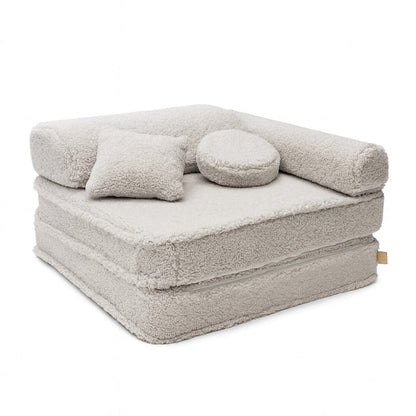 MeowBaby® Modular Children's Chair - 5 Elements, Bearly Light Grey