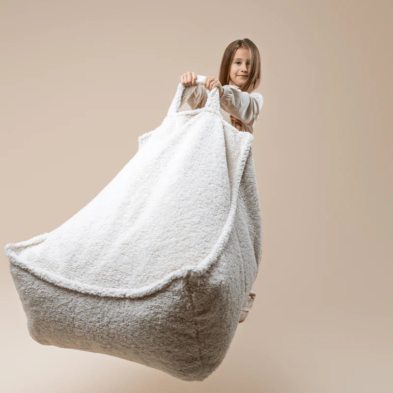 MeowBaby® Bearly Sækkestol – Hvid