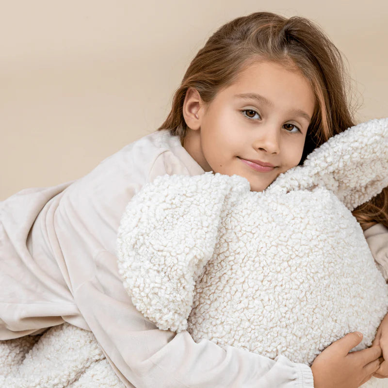 MeowBaby® Bearly Sækkestol – Teddy Hvid