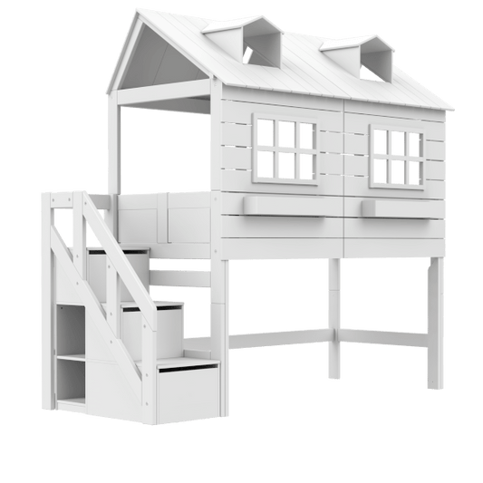 LIFETIME Kidsrooms Original Lake House halvhøj husseng 90 x 200 cm