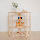 Modular Montessori Shelf Corner - 4 Shelves