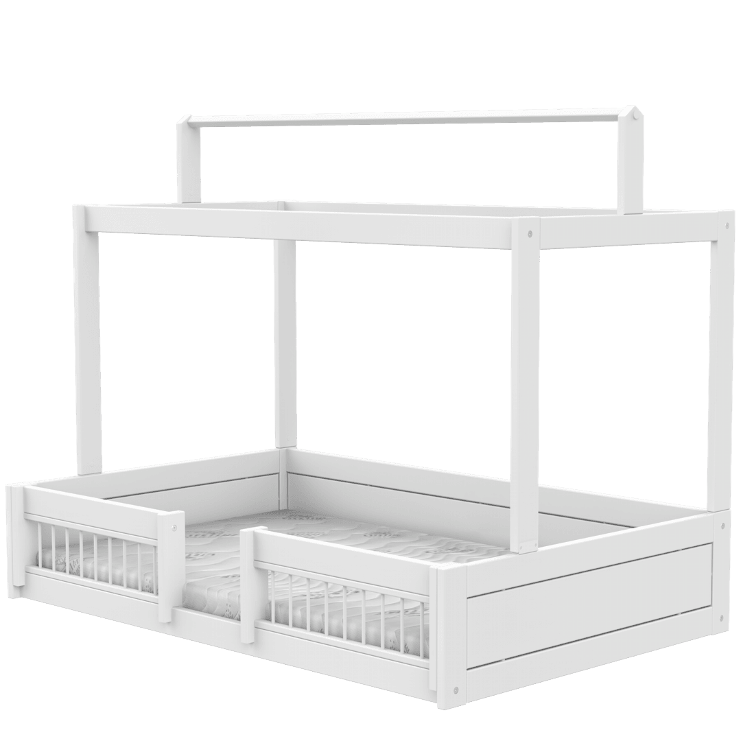 LIFETIME Kidsrooms Montessori husseng inkl. sengeheste – 120 x 200 cm
