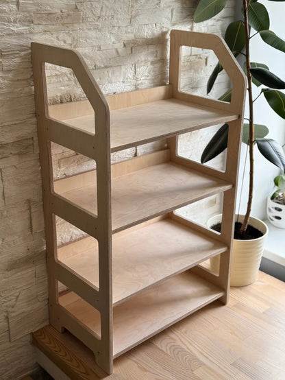 Montessori Wooden Shelf - Toy Organizer for Nursery