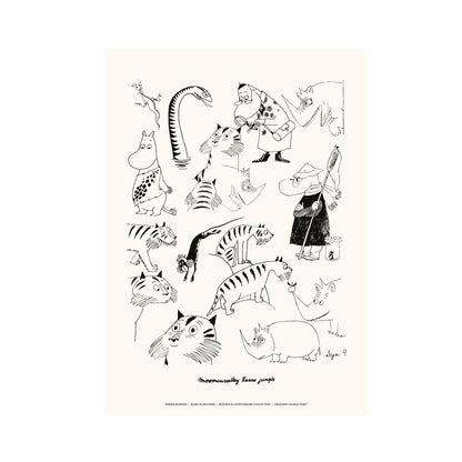 Moomin Jungle Poster, 30x40 cm