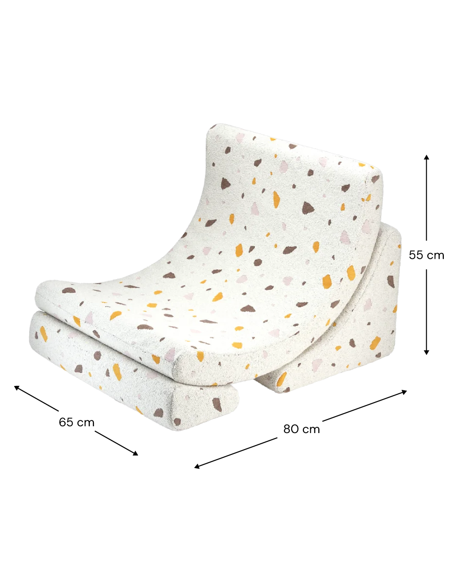 Wigiwama Moon Lænestol – Terrazzo Marble