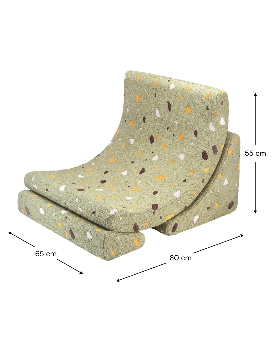 Wigiwama Moon Lænestol – Terrazzo Moss