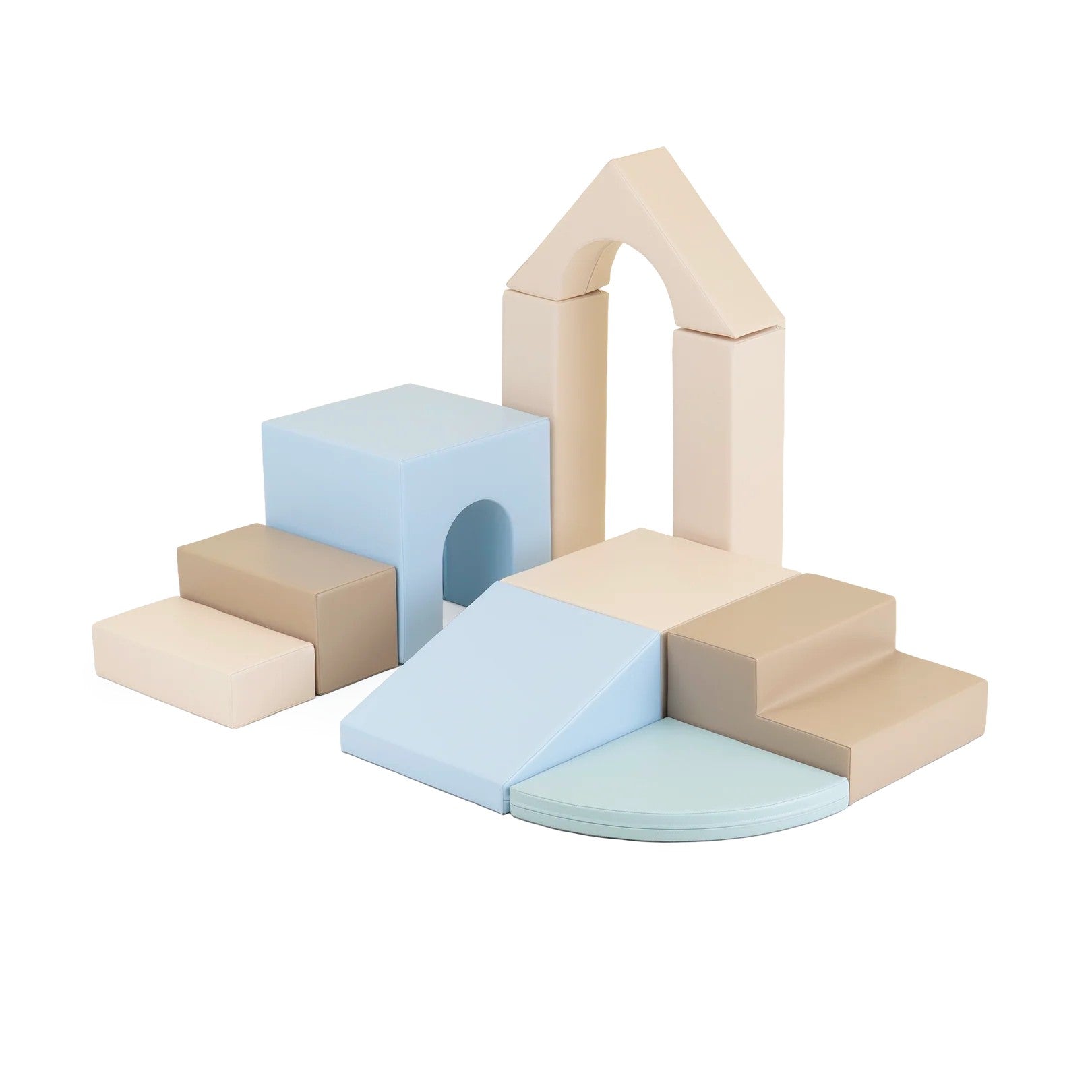 Multifunctional Soft Play Set Baby Gym - Earth Pastel