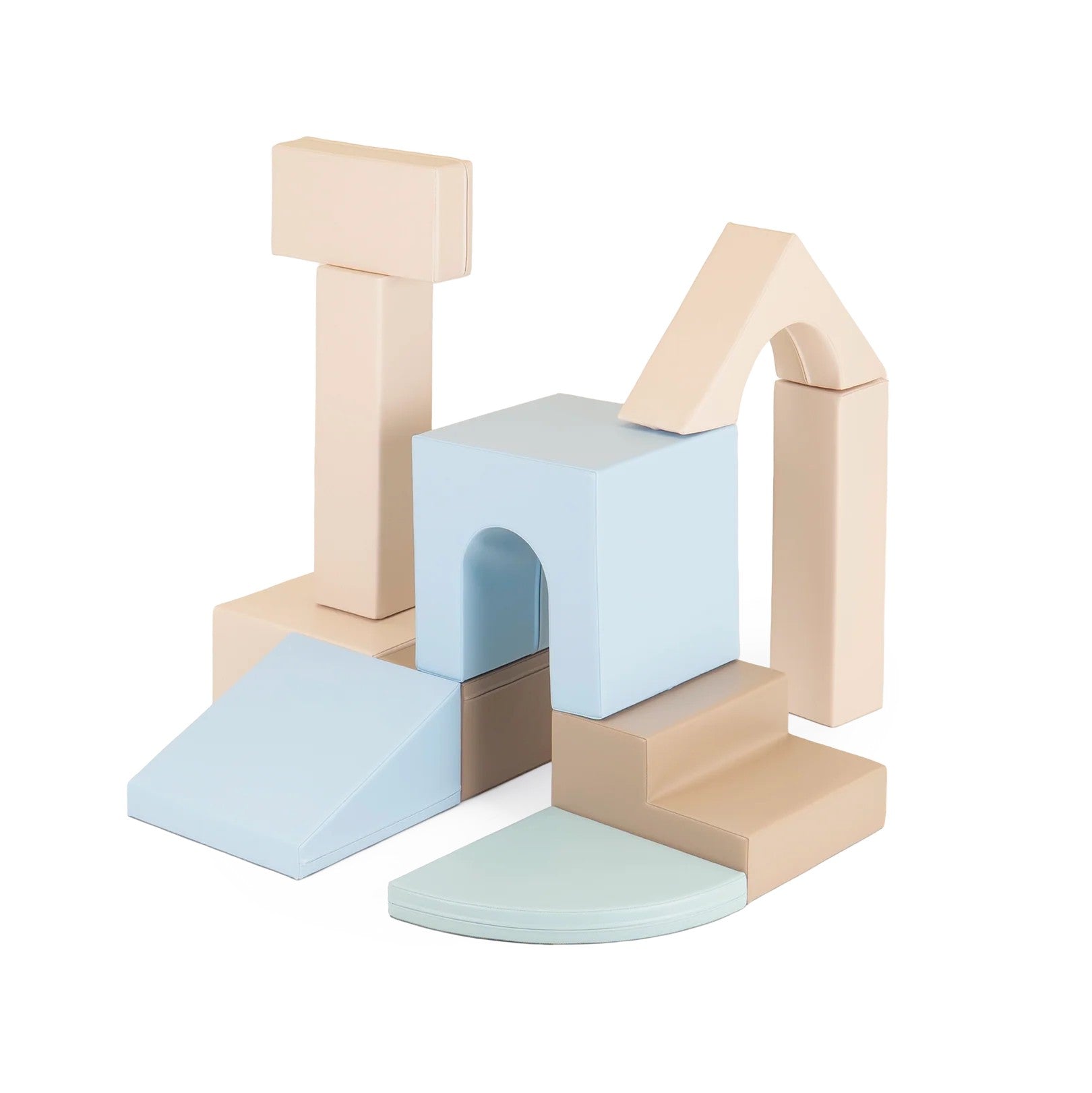 Multifunctional Soft Play Set Baby Gym - Earth Pastel