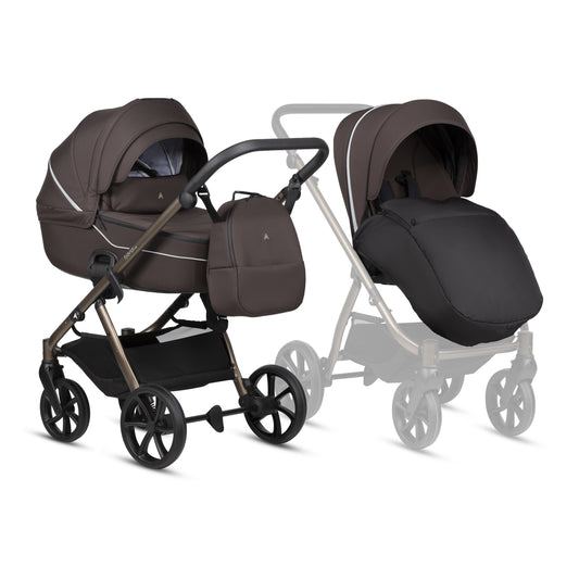 Noordi Fjordi V2 2027 2-in-1 Stroller – Dark Brown 627