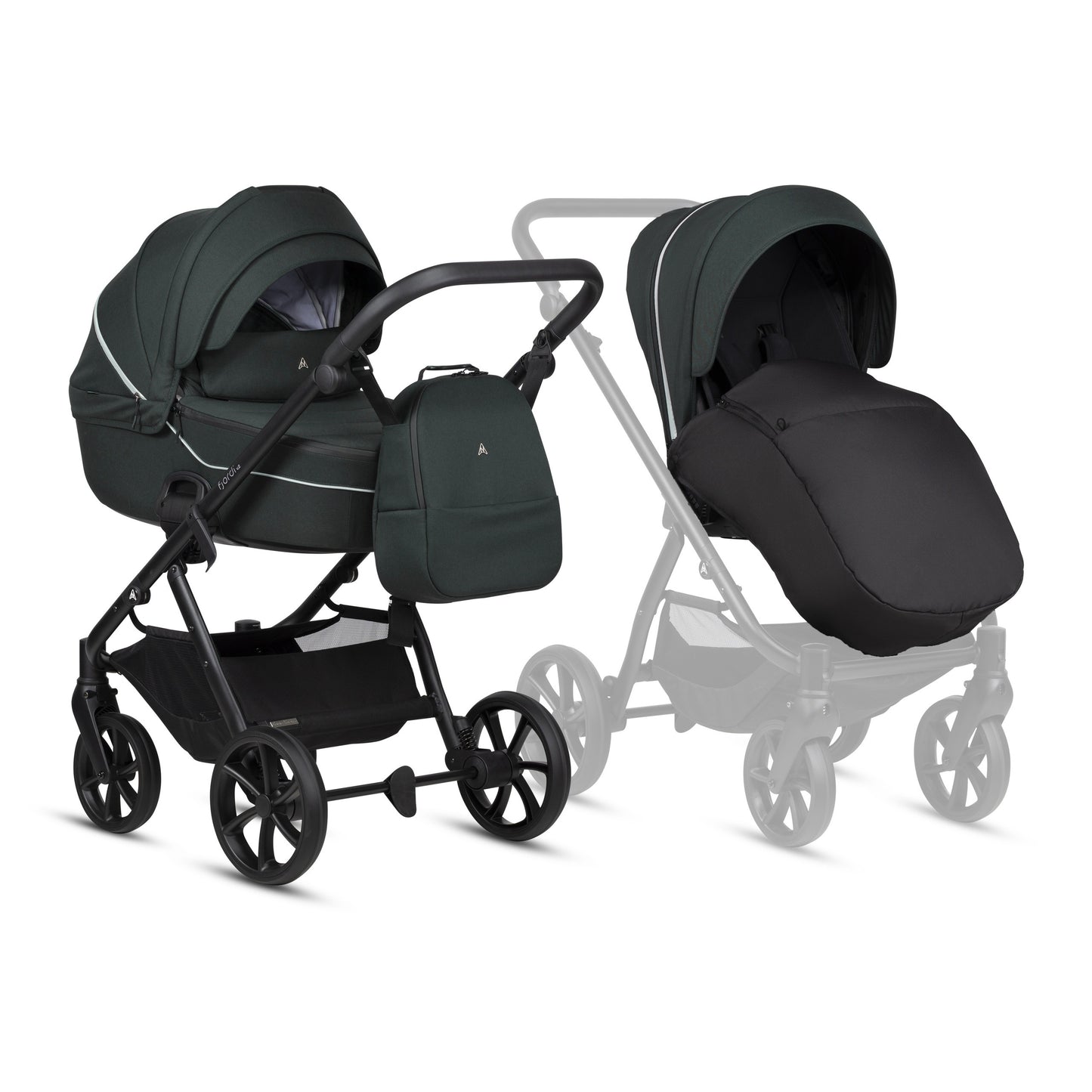 Noordi Fjordi V2 2027 2-in-1 Stroller – Forest Green 609