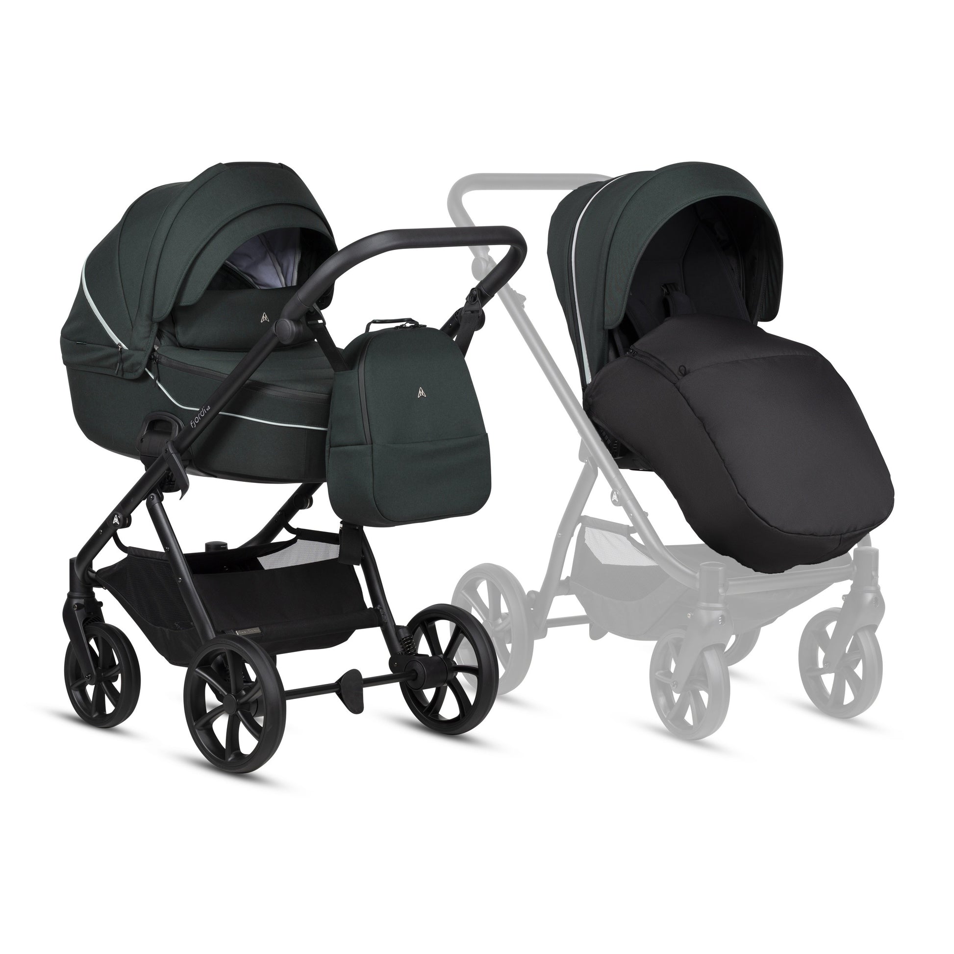 Noordi Fjordi V2 2027 2-in-1 Stroller – Forest Green 609