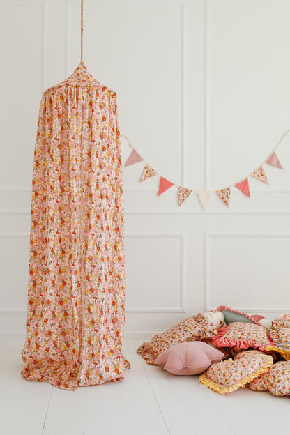 Organic Cotton Canopy - Spring Garden