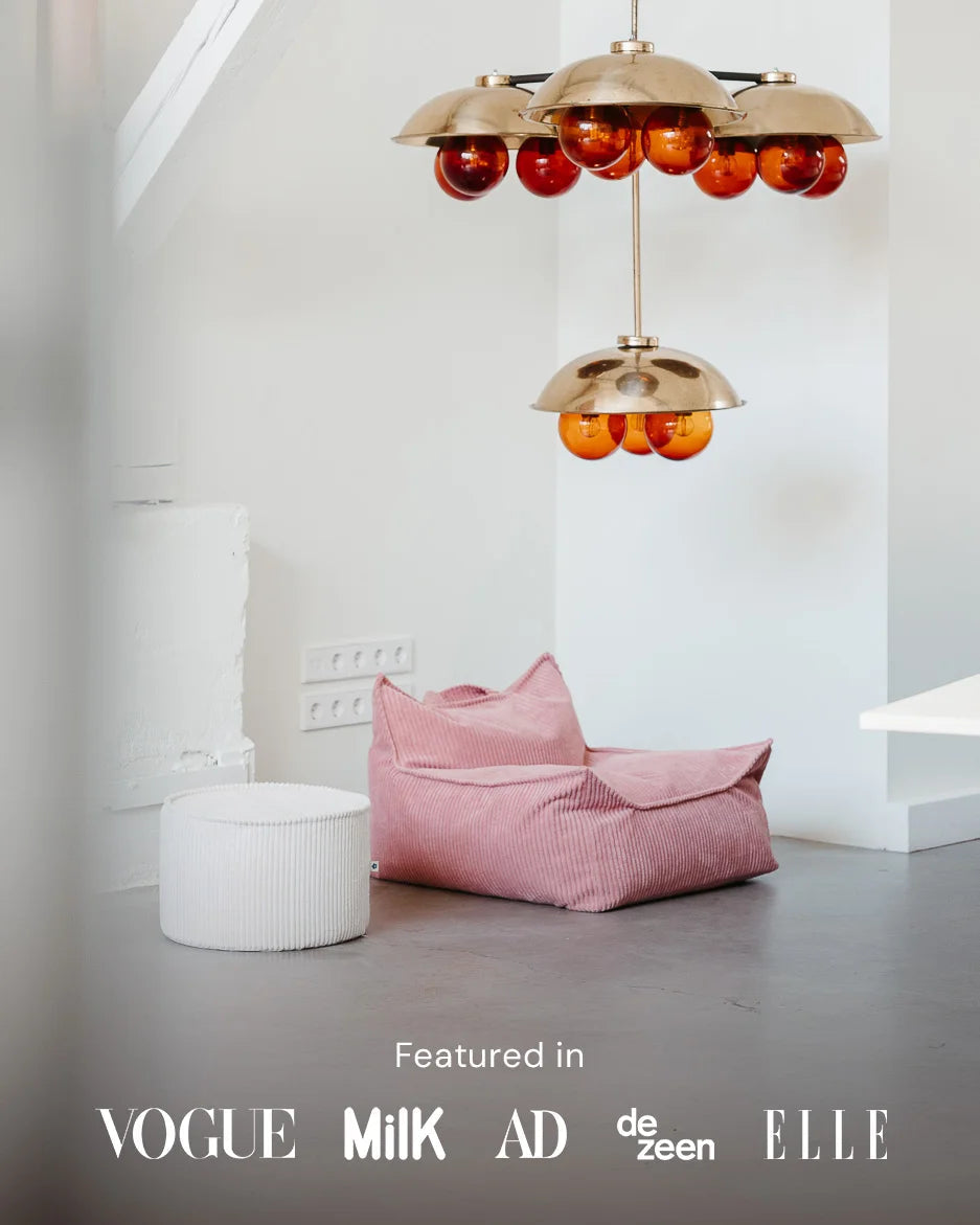 Wigiwama sækkestol – Pink Mousse