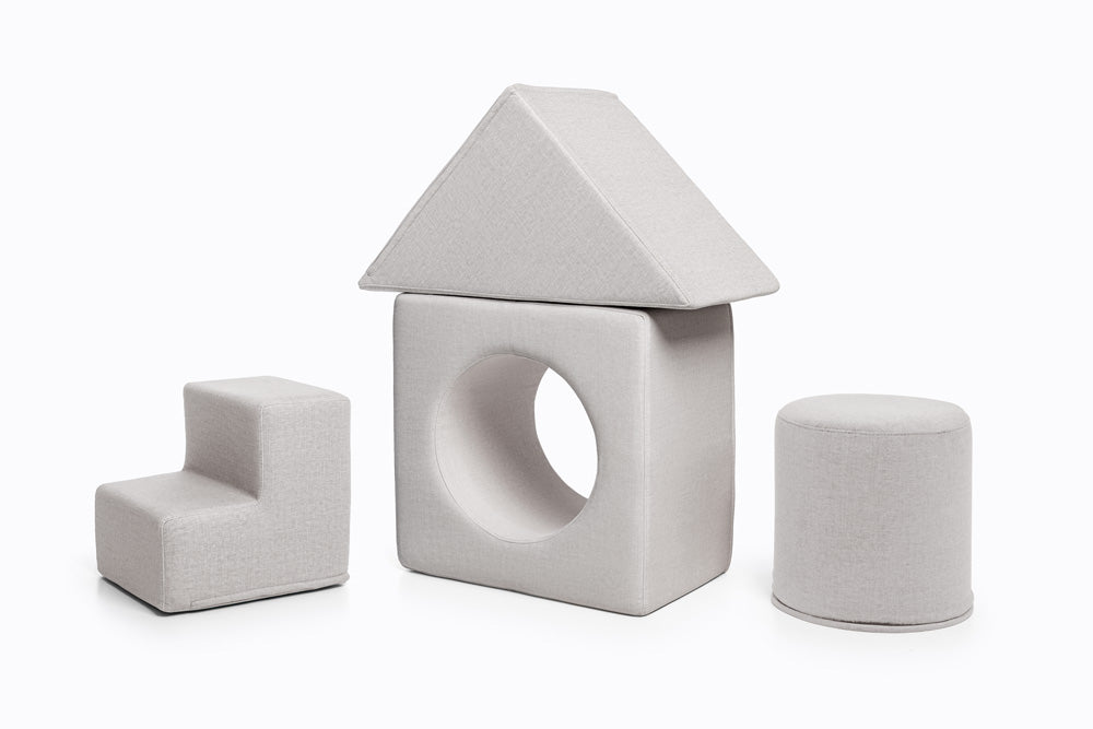Shappy Playset - Tumlesæt - Light Grey