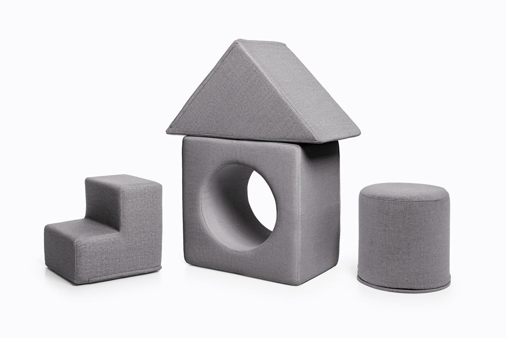 Shappy Playset - Tumlesæt - Dark Grey