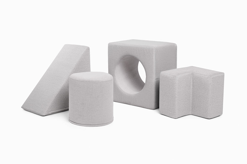 Shappy Playset - Tumlesæt - Light Grey