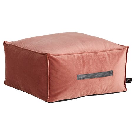 LIFETIME Kidsrooms stor velourpuf - Mørk Rosa