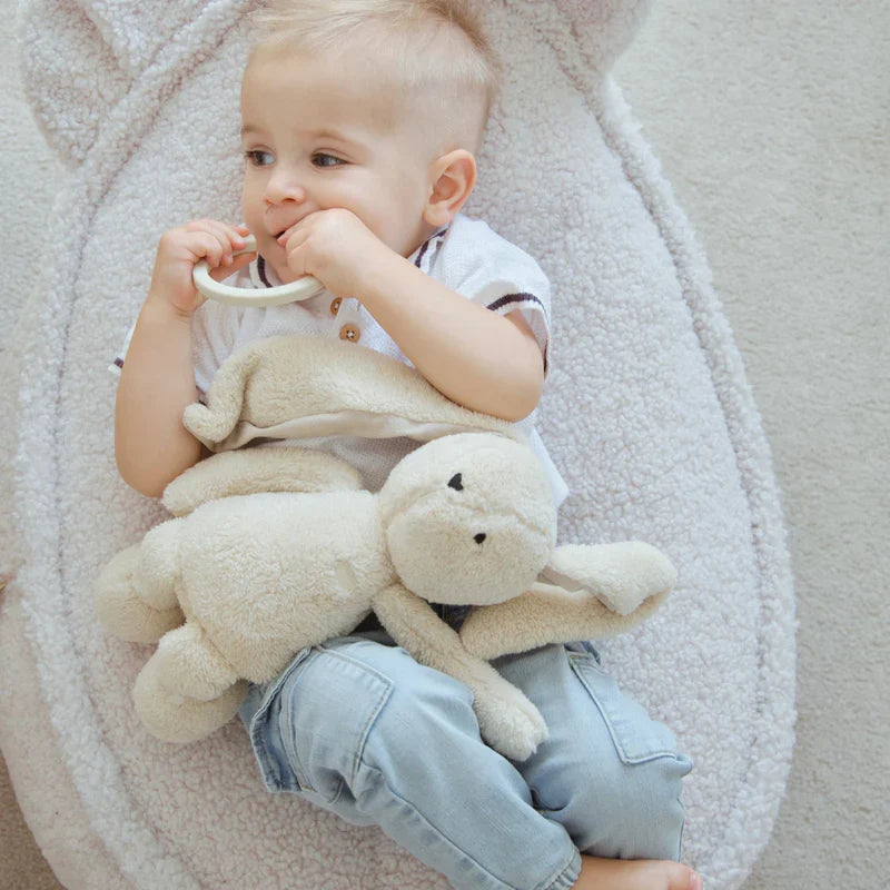 MeowBaby® Bearly Sækkestol – Teddy Hvid