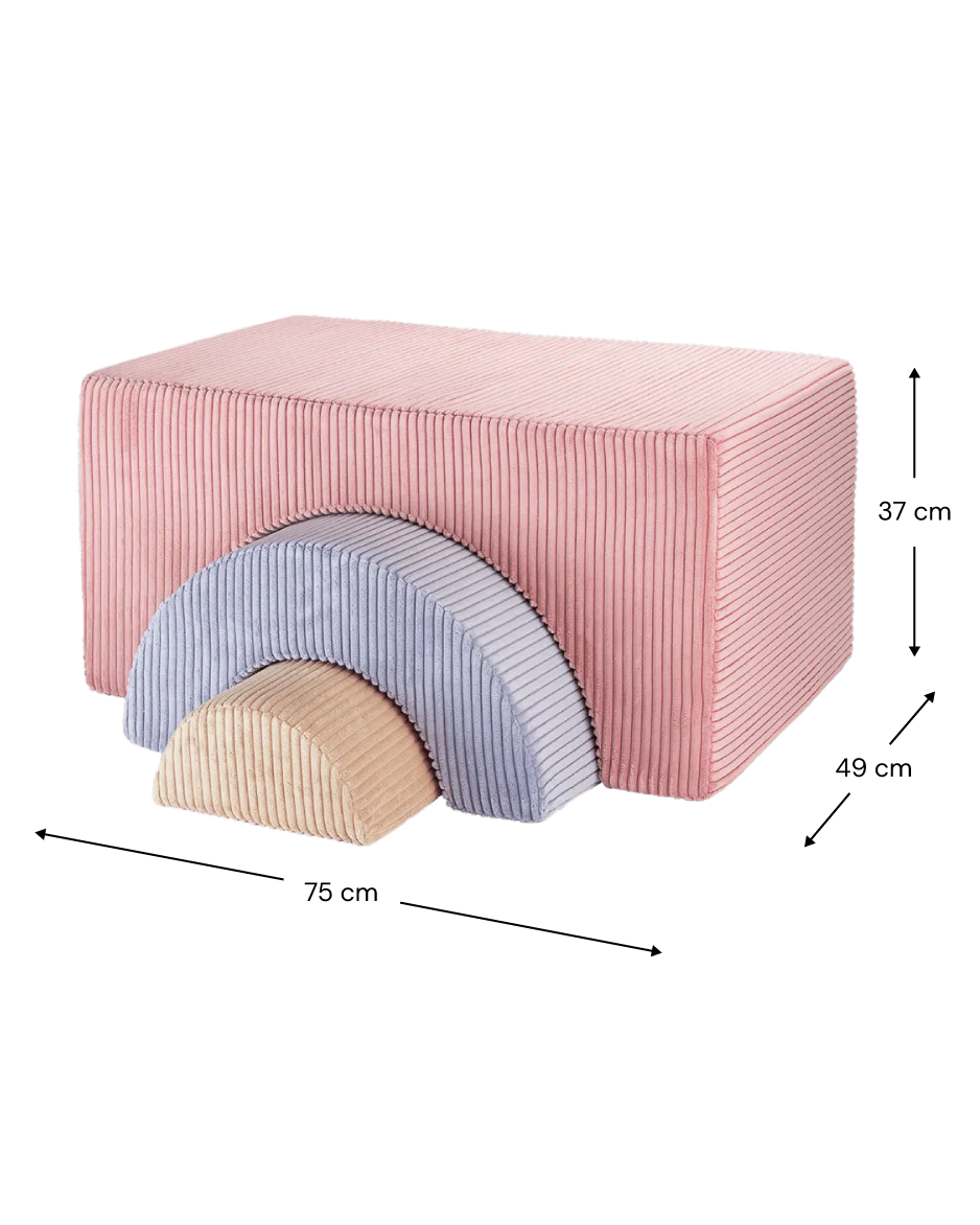 Wigiwama Rainbow Tumlesæt - Pink Mousse