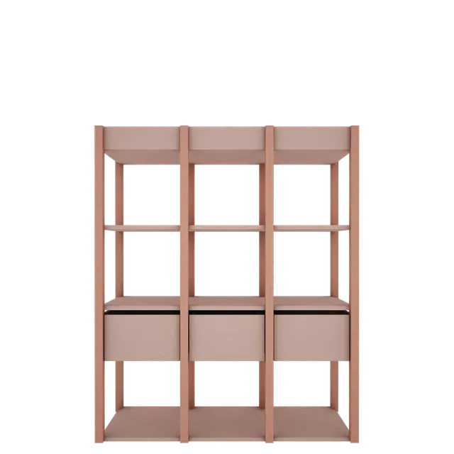 Wood Luck Design - Tweens - bogreol – rosa