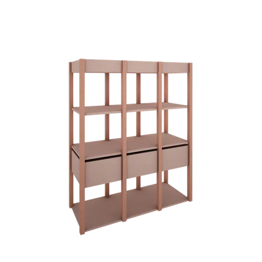 Wood Luck Design - Tweens - bogreol – rosa