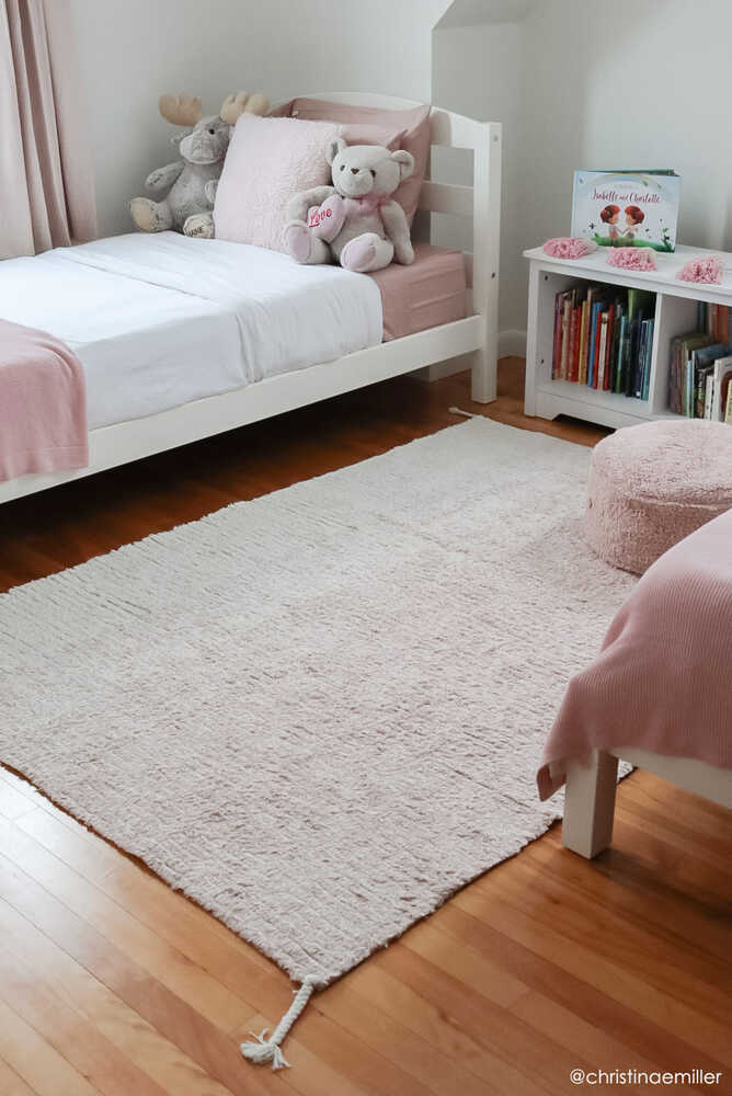 Lorena Canals vendbart vaskbart gulvtæppe Gelato Pink 120x160 cm – lyserød