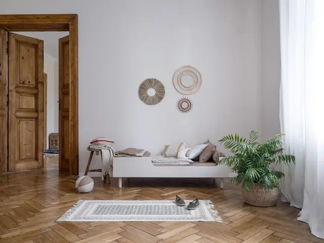 Wood Luck Design - River - tremme-/juniorseng 70x140 cm – sand beige