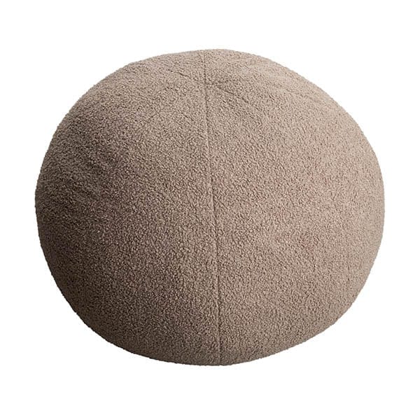 LIFETIME Kidsrooms rund teddy puf - Brun