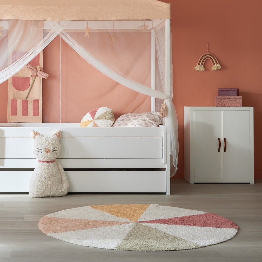 LIFETIME Kidsrooms rundt tuftet gulvtæppe – Fairy Theatre 150 x 150 cm