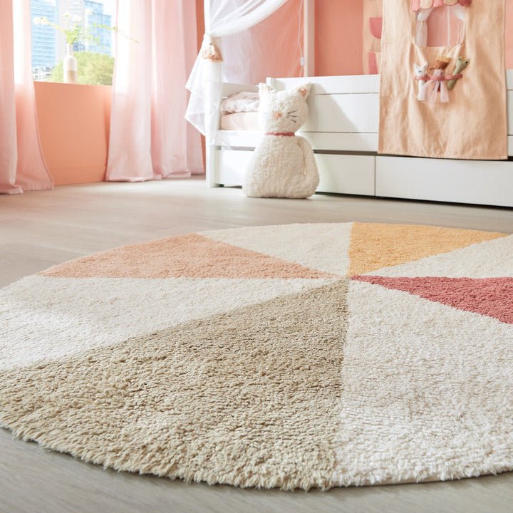 LIFETIME Kidsrooms rundt tuftet gulvtæppe – Fairy Theatre 150 x 150 cm