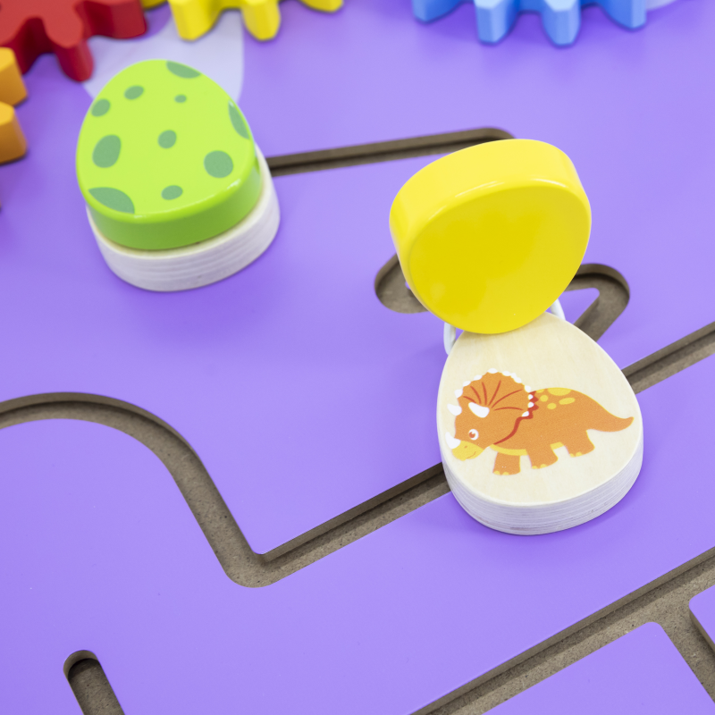VIGA Dinosaur Aktivitetsvæg – 3 Paneler