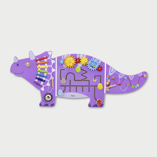 VIGA Dinosaur Aktivitetsvæg – 3 Paneler