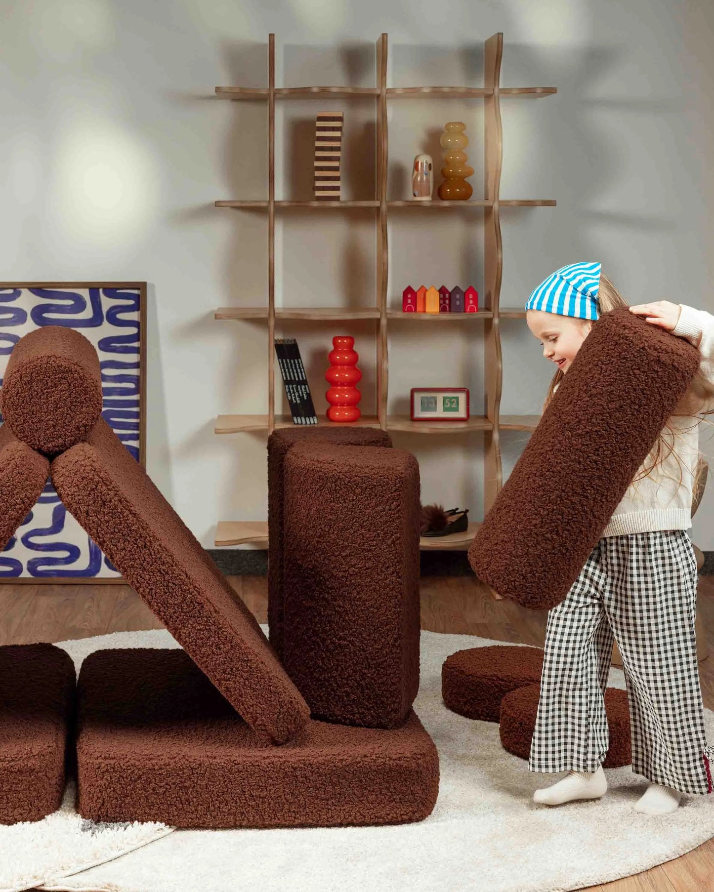 Wigiwama Legesfoa Settee - Warm Hazel