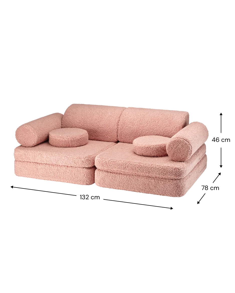 Wigiwama Legesofa Settee – Guava Pink