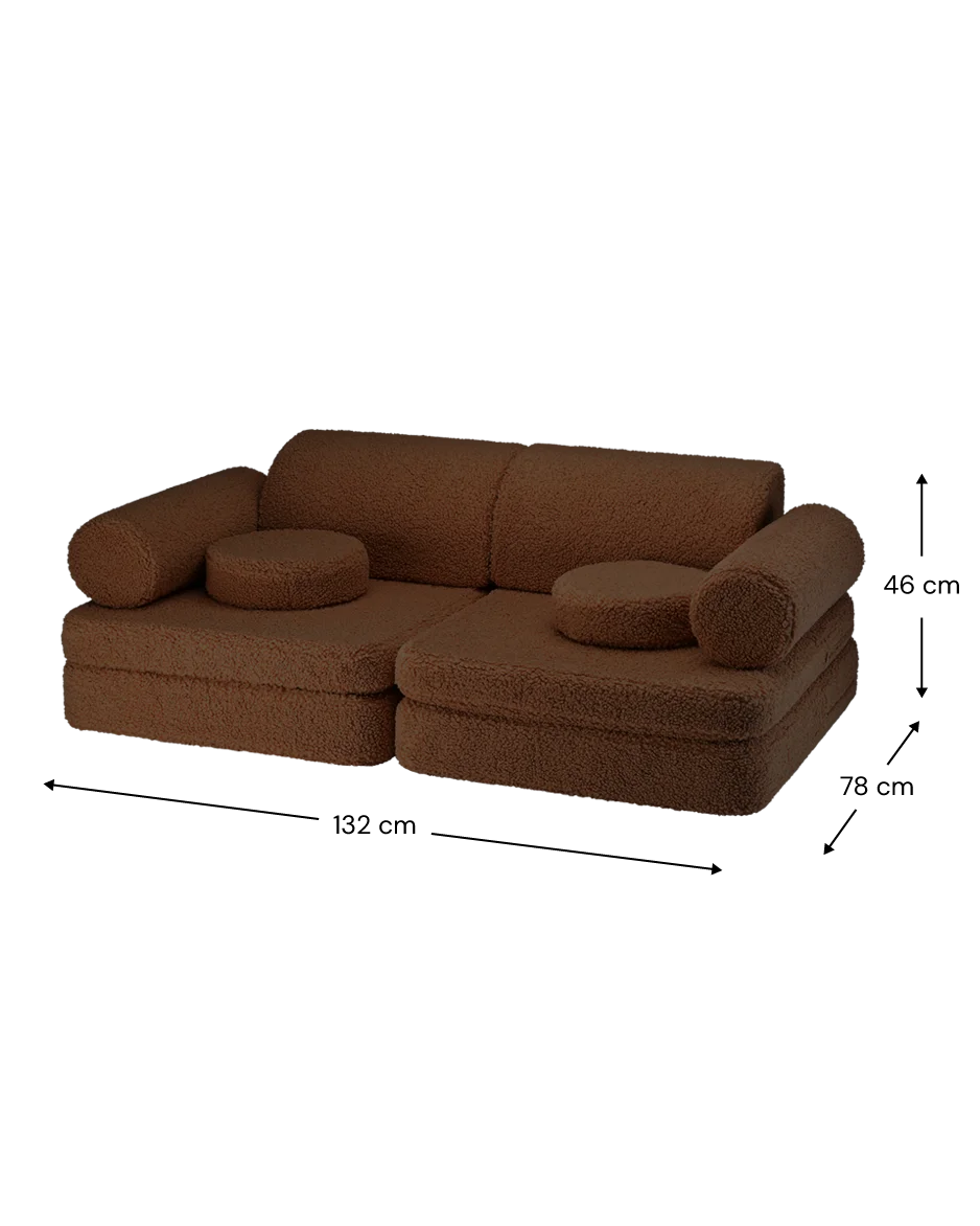 Wigiwama Legesfoa Settee - Warm Hazel