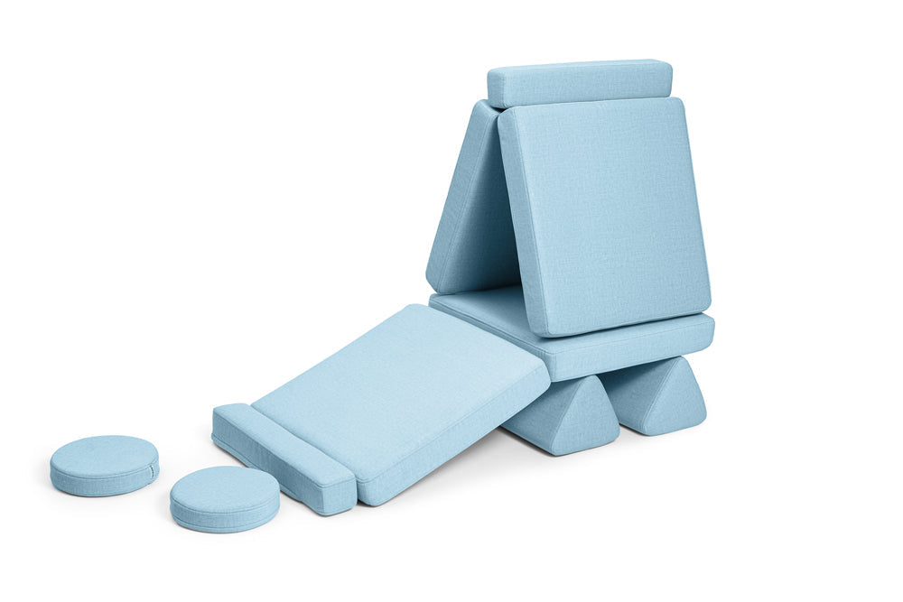Shappy legesofa – Original Mini 120 cm Ultra Plush - Sky Blue